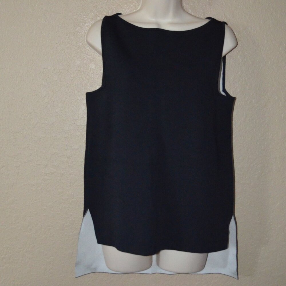 NWOT Sz M Ralph Lauren Black Label High Low Sleeveless Boatneck Top Tunic Top